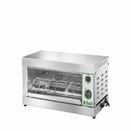 Grille-pain FIMAR en acier inoxydable avec tubes de quartz. Capacité de 3 toasts. Modèle TOP3D - 929
