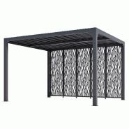 HABRITA pergola bioclimatique 10.80m² gris anthracite per36m30bi - gris 3760161079037
