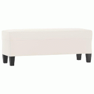 Helloshop26 - Banc banquette beige 100 x 35 x 41 cm tissu microfibre 02_0010560 - beige polyester 3000581282724