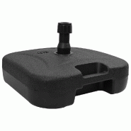Helloshop26 - Base de parasol rectangulaire portable et stable 45 x 45 x 29,5 cm en polyéthylène noir 02_0058874 - noir 3000240826177