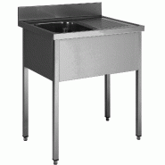ITALCONCEPT L2G Plonge Inox 304 Demontable, 1 Bac  850mm x 1000mm x 600 mm - 3616350023827