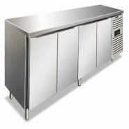 KLIMAITALIA table réfrigérée inox 4 portes. Classe C tropicalisée. Dégivrage auto. Temp. -2°C/+8°C. Dim. LxSx H 223x70x86 cm. CXF4100TN - 4556