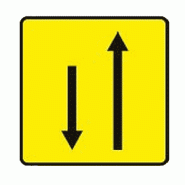 Panneau KD9 - Affectation des voies (ex.1)