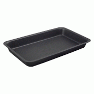 Plateau inox 25,5x15,75x3cm noir