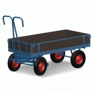 Chariot de transport | dolly 620x420 avec roues pivotantes en caoutchouc