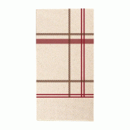 Serviette Ecolabel 1/8 2 plis ouate imprimé grands carreaux 40x40cm - par 1800
