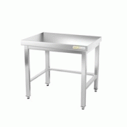 Table de travail en inox soubassement 800 x 700 mm avec renfort PREMIUM / GOLDINOX - inox 3701770804788 Table de travail en inox soubassement 800 x 700 mm avec renfort PREMIUM / GOLDINOX - inox 3701770804788