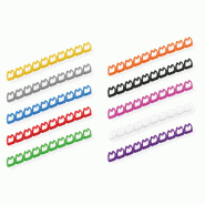 VALUE Set de marqueurs pour câbles patch, 10x 10 pièces, 4 - 5.5 mm, multicolore_0