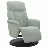VidaXL Fauteuil inclinable avec repose-pied gris clair velours Modèle Uvanel - 356682