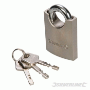 CADENAS EN ACIER À ANSE INTÉGRÉE 50 MM SILVERLINE 298532 CADENAS EN ACIER À ANSE INTÉGRÉE 50 MM SILVERLINE 298532