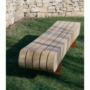 Banc public en bois cyria jeriko