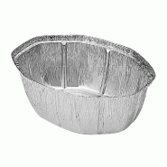 Barquette pour poulet en aluminium 25x19,5x9cm - par 500