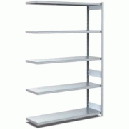 BITO Rayonnages à tablettes, type EL - charge par tablette 100 kg L1008 mm x P424 mm x H2000 mm finition galvanisée - acier 4250692956215