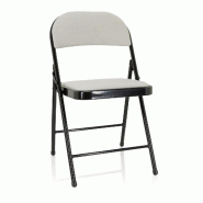 Chaise visiteur / Chaise de conférence / Pliante TUDELA I velours blanc hjh OFFICE - blanc polyester 803014