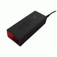 Chargeur universel automatique pour ordinateur portable 90W avec 13 adaptateurs - Approx - noir 8435099527954