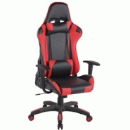 CLP Fauteuil de bureau Miracle V2 Similicuir Noir / Rouge - rouge polyester 192356663 CLP Fauteuil de bureau Miracle V2 Similicuir Noir / Rouge - rouge polyester 192356663