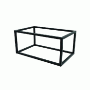 Étagère murale L64,2xP39,2xH30cm - Noir brillant 9005 - Acier