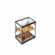 Gasfrit - Vitrine neutre de comptoir à 2 niveaux, 550 × 398 × 381 mm - Verre en cristal GFCH3 Gasfrit - Vitrine neutre de comptoir à 2 niveaux, 550 × 398 × 381 mm - Verre en cristal GFCH3