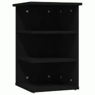 Helloshop26 - Armoire latérale pratique style moderne rangement 35 x 35 x 55 cm en aggloméré noir 02_0047870 - noir Bois massif 3000234993199