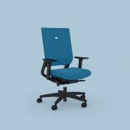 Impulse too - chaise de bureau - viasit bürositzmöbel gmbh - coque arrière du dossier en noir