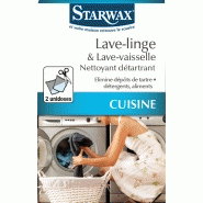 Nettoyant détartrant lave-linge et lave-vaisselle STARWAX 2 x 75 g