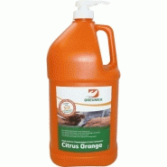 Nettoyant pour les mains 3.78l orange en flacon avec pompe dreumex
