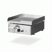 Plancha à gaz novo-crom rainurée en chrome - l400 | MAINHO - NCRR40N