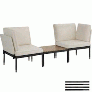 TecTake GmbH tectake Ensemble de salon de jardin MAGALUF 5-en-1 en aluminium - anthracite/gris - 406025 - gris aluminium 406025 TecTake GmbH tectake Ensemble de salon de jardin MAGALUF 5-en-1 en aluminium - anthracite/gris - 406025 - gris aluminium 406025