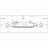 Vérins hydrauliques 3éme point double effet 736