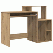 VidaXL Bureau Chêne artisanal 120,5 x 44 x 88,5 cm Bois d'ingénierie Modèle Horizon Sud - 869481