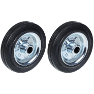 160mm roue en caoutchouc solide centre en acier 150kg chaque roue de camion 6" - ensemble de 2 160mm roue en caoutchouc solide centre en acier 150kg chaque roue de camion 6" - ensemble de 2