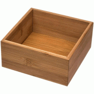 5FIVE - Organiseur en bambou 15 x 15 x 7 cm - marron Bambou JJ2941 5FIVE - Organiseur en bambou 15 x 15 x 7 cm - marron Bambou JJ2941