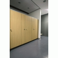 Cabine sanitaire pmr hauzéo / hauteur 205 cm / épaisseur parois 13 mm