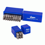 Chiffres et lettres à frapper 6 mm 36 pièces Chiffres et lettres à frapper 6 mm 36 pièces