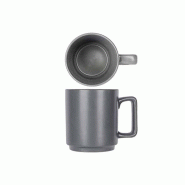 Cosy & Trendy 4 x mug ALTO 45cl - Anthracite - Grès - Cosy&Trendy - 5413103