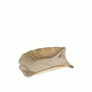 Coupelles Ginkgo en céramique dorées - lot de 2 - doré 3701503040643 Coupelles Ginkgo en céramique dorées - lot de 2 - doré 3701503040643