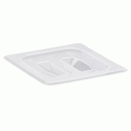 Couvercle à poignée GN 1/6 - 16.2 x 17.6 cm - Translucide - Lot de 6 - Cambro - 0615402350235 Couvercle à poignée GN 1/6 - 16.2 x 17.6 cm - Translucide - Lot de 6 - Cambro - 0615402350235