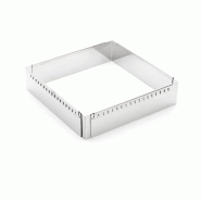 DE BUYER - cadre inox extensible 20x20x5 jusque 37x37x5 - inox 10-301320