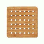 Dessous de plat carré Kian 20 cm -  Marron Carré Bois Kela 20x20 cm - marron 4025457117978