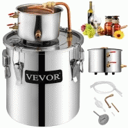 Distillateur alambic - distillateur d'alcool 38l en acier inox - vevor - 13,8&quot; x 13,8&quot; (35 x 35 cm)