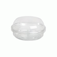 FHC ecolupack FHC - 500Pcs - Pot Deli rond PET transparent avec couvercle dôme Ø 10cm H48mm 125ml - FHC210DELICO4 FHC ecolupack FHC - 500Pcs - Pot Deli rond PET transparent avec couvercle dôme Ø 10cm H48mm 125ml - FHC210DELICO4