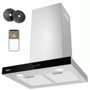 Hotte aspirante CIARRA A+++ 60 cm 650 m³/h murale WIFI + APP et commande tactile Boost VMS6102 - inox CBCS6102 Hotte aspirante CIARRA A+++ 60 cm 650 m³/h murale WIFI + APP et commande tactile Boost VMS6102 - inox CBCS6102