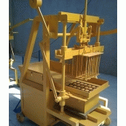 Machine a brique manuelle - merksan makina - 6 cm et 38 cm de hauteur