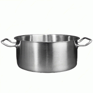 Pintinox Casserole profonde Ø45 cm, en acier inoxydable 18/10 à triple fond - Acier inoxydable 18/10 8007163274820
