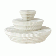 Présentoir central Papéa blanc Ø164 H104,5 cm