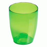Prosperplast - Pot COUBI ORCHID 2,4 L - 16x16x18,3 cm, vert transparent mat - vert plastique polypropylène ZA4203