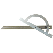 Rapporteur d'angle à règle coulissante - Ø250 x 500 mm - acier inox chromé mat_0