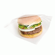 Sachet ouvert 2 côtés avec fenêtre blanc 19x19cm - par 100