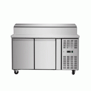Saladette professionnel positive ventilée 2 portes avec capot pour ... - PTHSH2000800