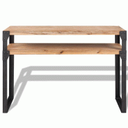 VidaXL Table console Bois d'acacia massif 120 x 40 x 85 cm Modèle Orion Chic - 243915